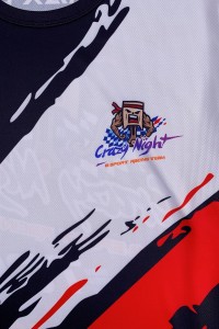 Manufacturing Round Neck Whole Piece Dye Sublimation Design Team Competition Short Sleeve Dye Sublimation Dye Sublimation Supplier T1076 detail view-2